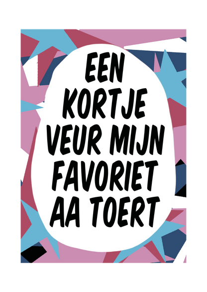 Greeting card - Tante Colette - Favoriet aa toert