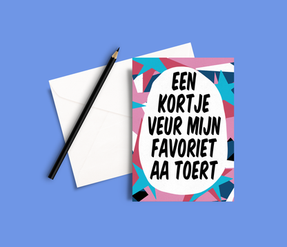 Greeting card - Tante Colette - Favoriet aa toert