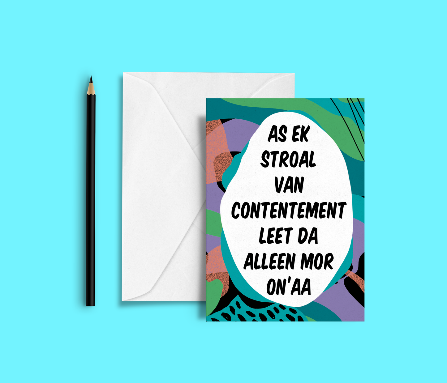 greeting card - Tante Colette - stroal van contentement