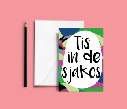 greeting card - Tante Colette - tis in de sjakos