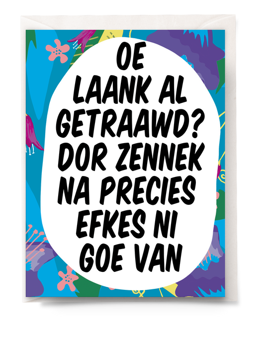Greeting card - Tante Colette - Dor zennek na precies efkes ni goe van