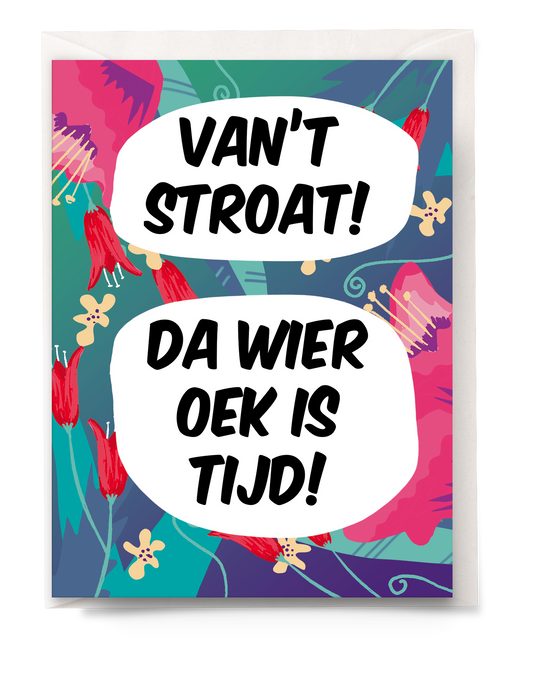 greeting card - Tante Colette - van't stroat?