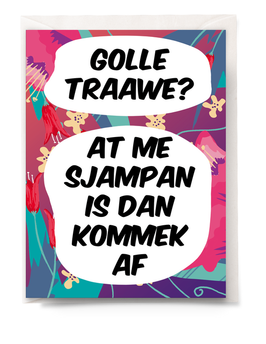 Greeting card - Tante Colette - At er mor sjampan is