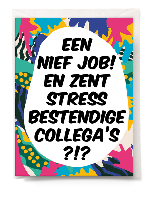 greeting card - Tante Colette - zent stressbestendige collega's
