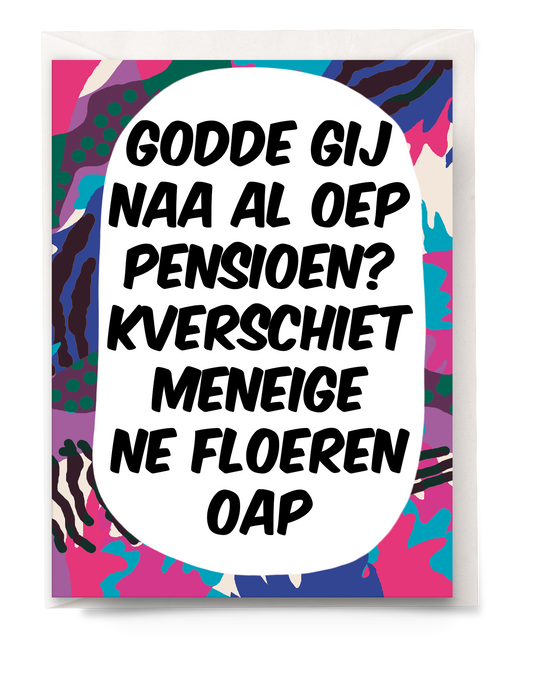 greeting card - Tante Colette - verschiet meneige ne floeren oap
