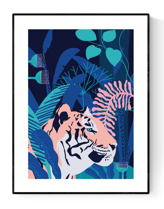 buy tiger illustration artprint by Studio Frits