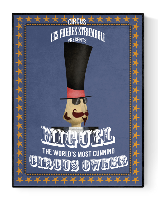 buy illustration with a circus owner by Studio Frits