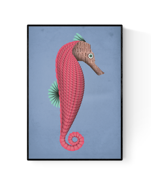 buy ocean seahorse artprint illustration by Studio Frits