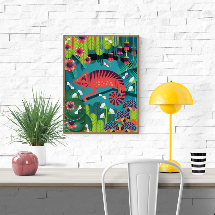 buy Chameleon artprint by Studio Frits