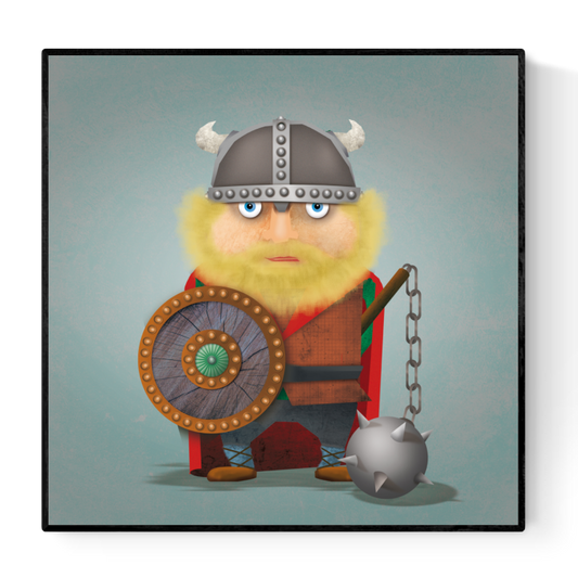 buy Harald the viking illustration artprint