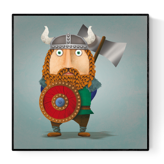 buy Ragnar the viking illustration artprint by Studio Frits