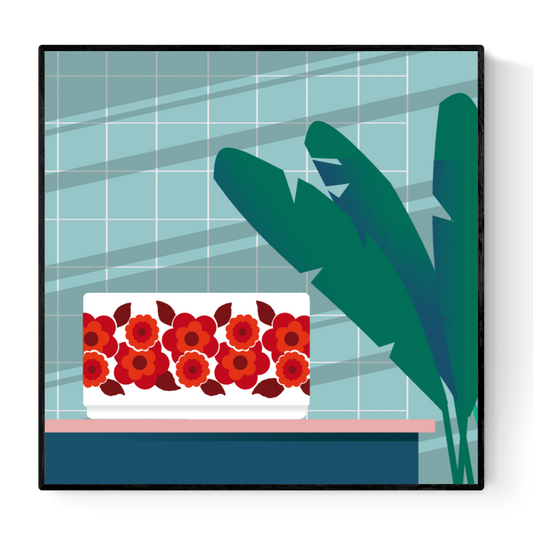 buy vintage kitchen arcopal illustration by Studio Frits