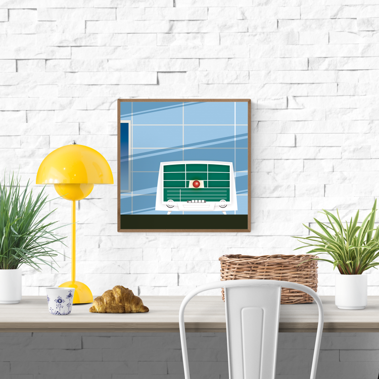 buy vintage sonora radio illustration by Studio Frits