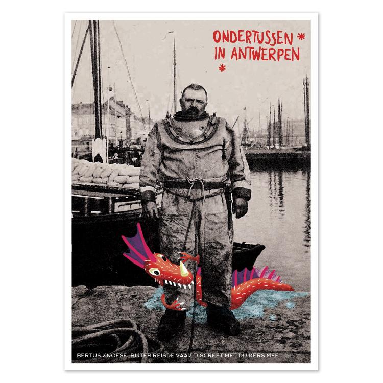 buy Antwerp monster postcard