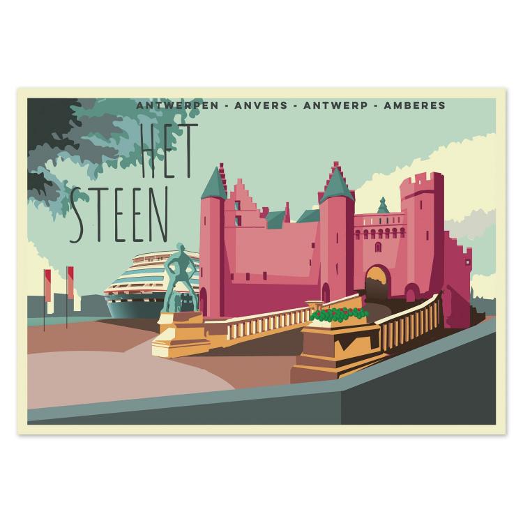 buy Antwerp Belgium steen castle postcard