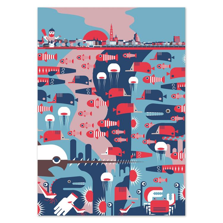 buy Antwerp legend postcard illustration