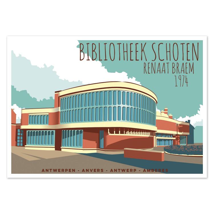 buy Renaat Braem architecture postcard illustrations