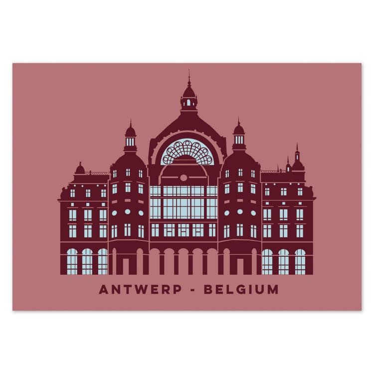 buy Antwerp central station postcard