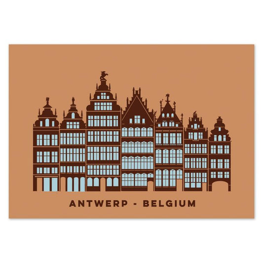 buy Antwerp market square postcard