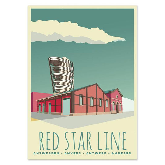 buy Antwerp Belgium Red Star Line postcard