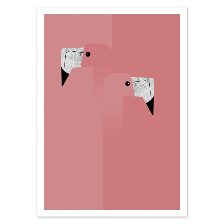 buy postcard flamingo illustration studio Frits