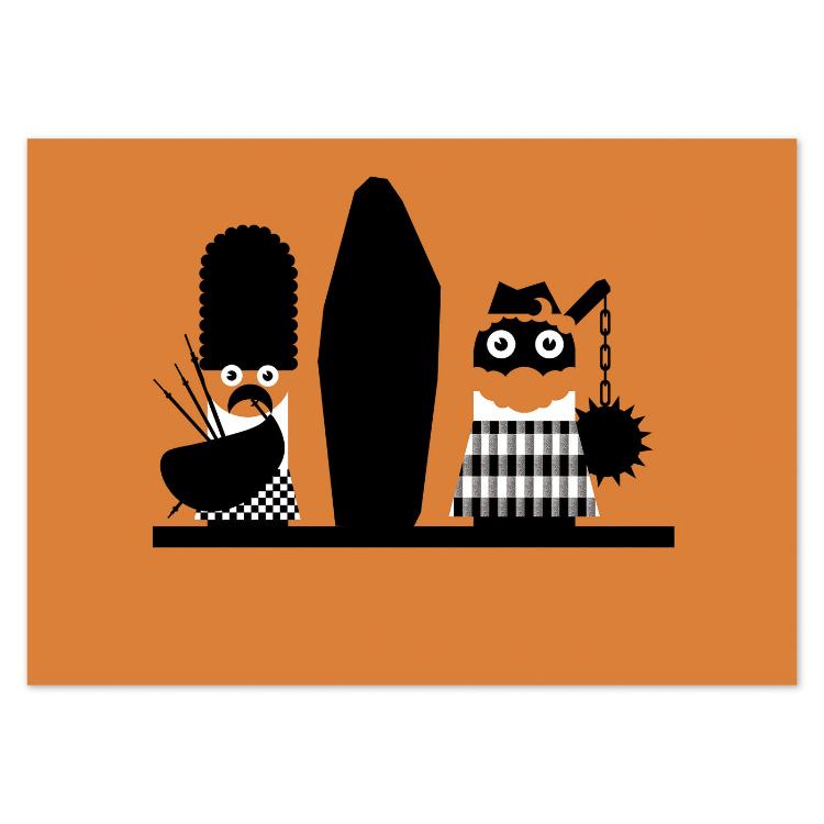 buy postcard scottish illustration studio Frits