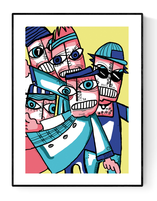 buy illustration with gang people by Studio Frits
