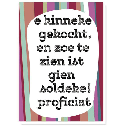 buy greeting card tante colette antwerp dialect