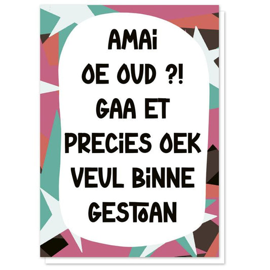 buy greeting card tante colette antwerp dialect