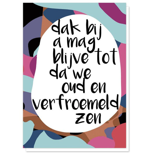 buy greeting card tante colette antwerp dialect