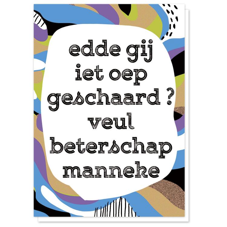 buy greeting card tante colette antwerp dialect