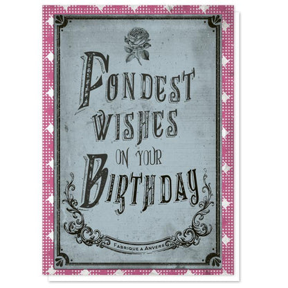 buy vintage birthday greeting card set