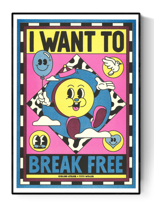 buy risograph illustration by yeye weller 